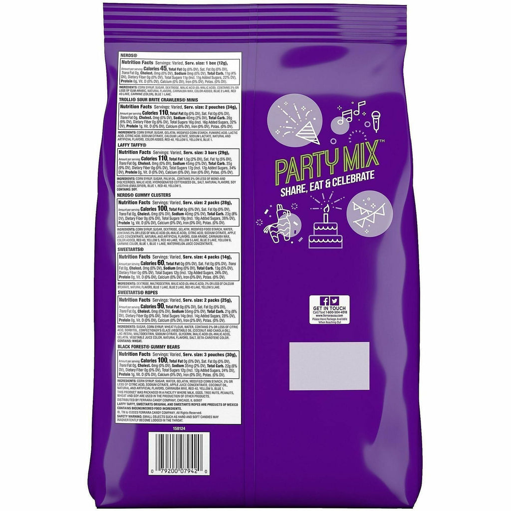 Green Rabbit Nerds Party Mix Candy Variety Pack