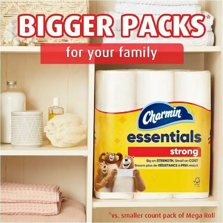 Charmin Essentials Strong Mega