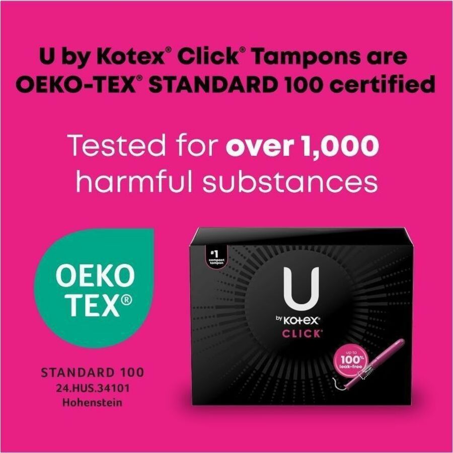 Kimberly-Clark Click Compact Tampons