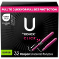 Kimberly-Clark Click Compact Tampons