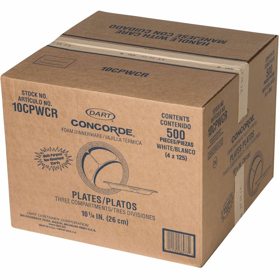 Dart Concorde 10-1/4" Nonlaminated Foam Compartment Plates