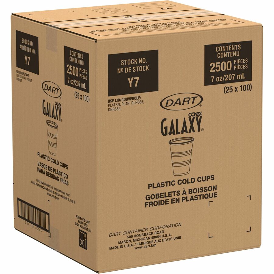 Solo Galaxy 7 oz Plastic Cold Cups