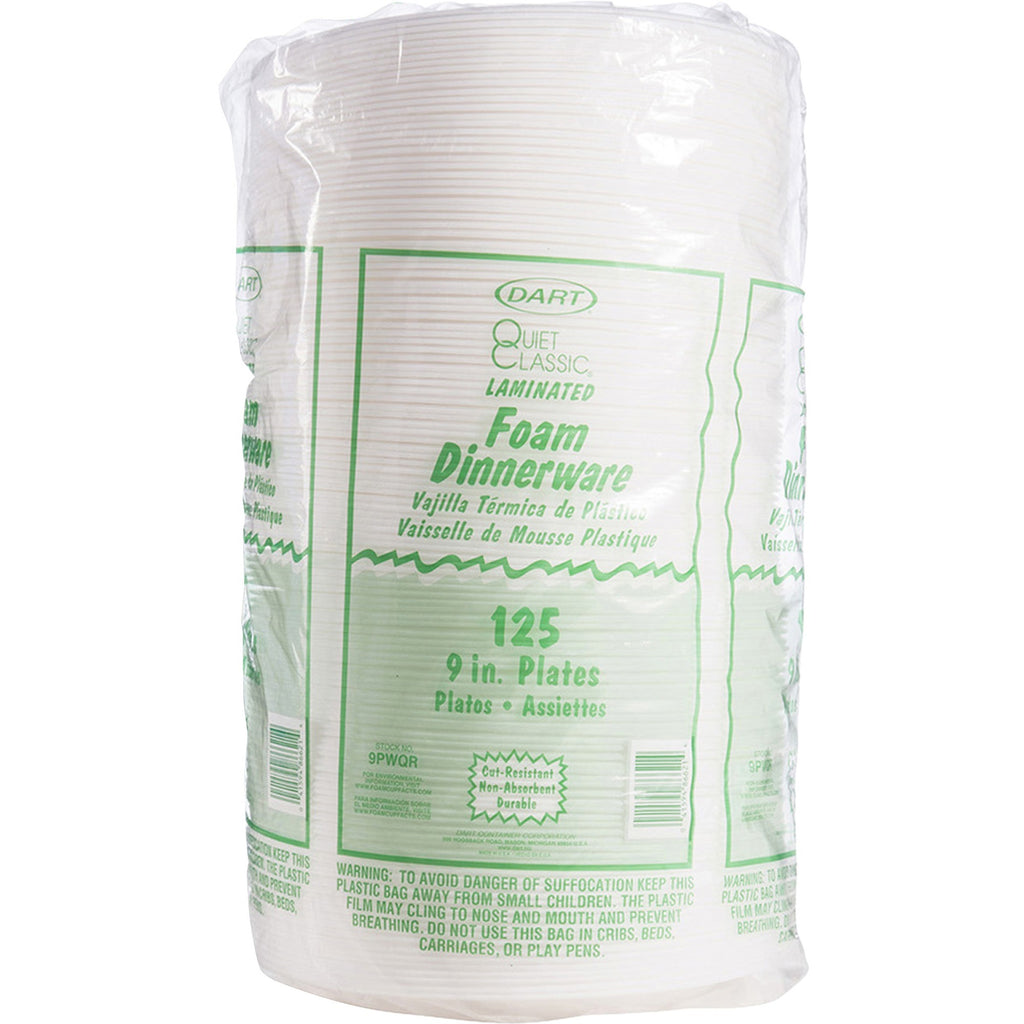 Dart Quiet Classic 9" Laminated Foam Plates