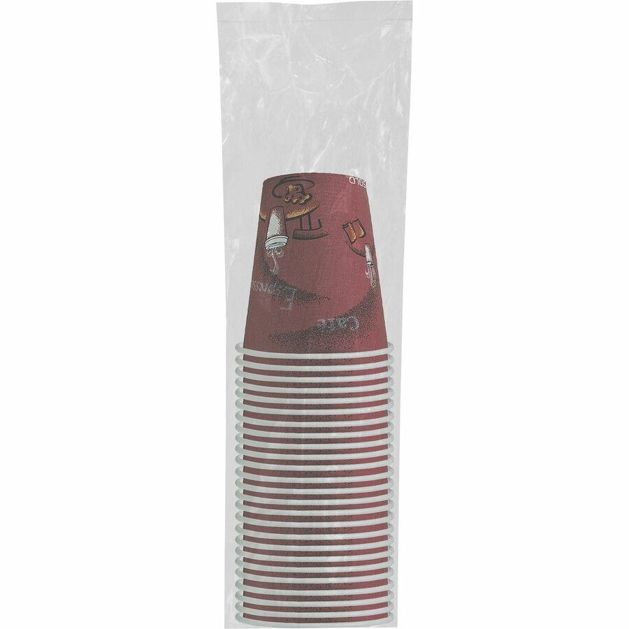 Solo 8 oz Bistro Design Hot Cups