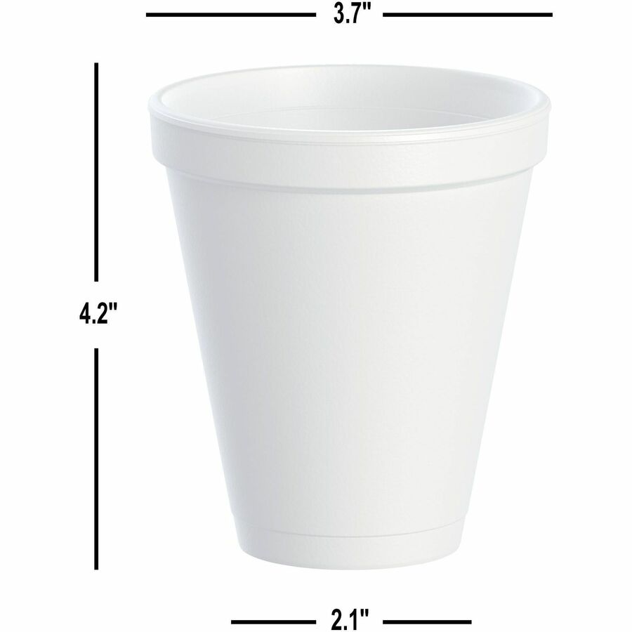 Dart J Cup 12 oz Squat Insulated Foam Cups