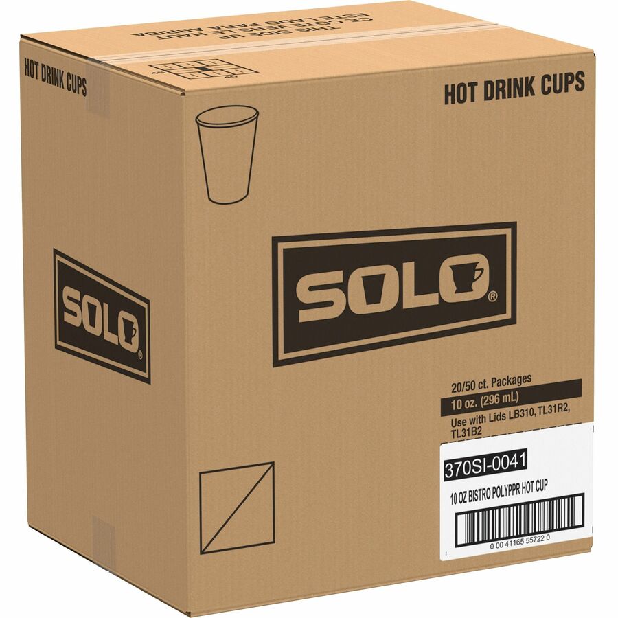 Solo 10 oz Bistro Design Disposable Paper Cups