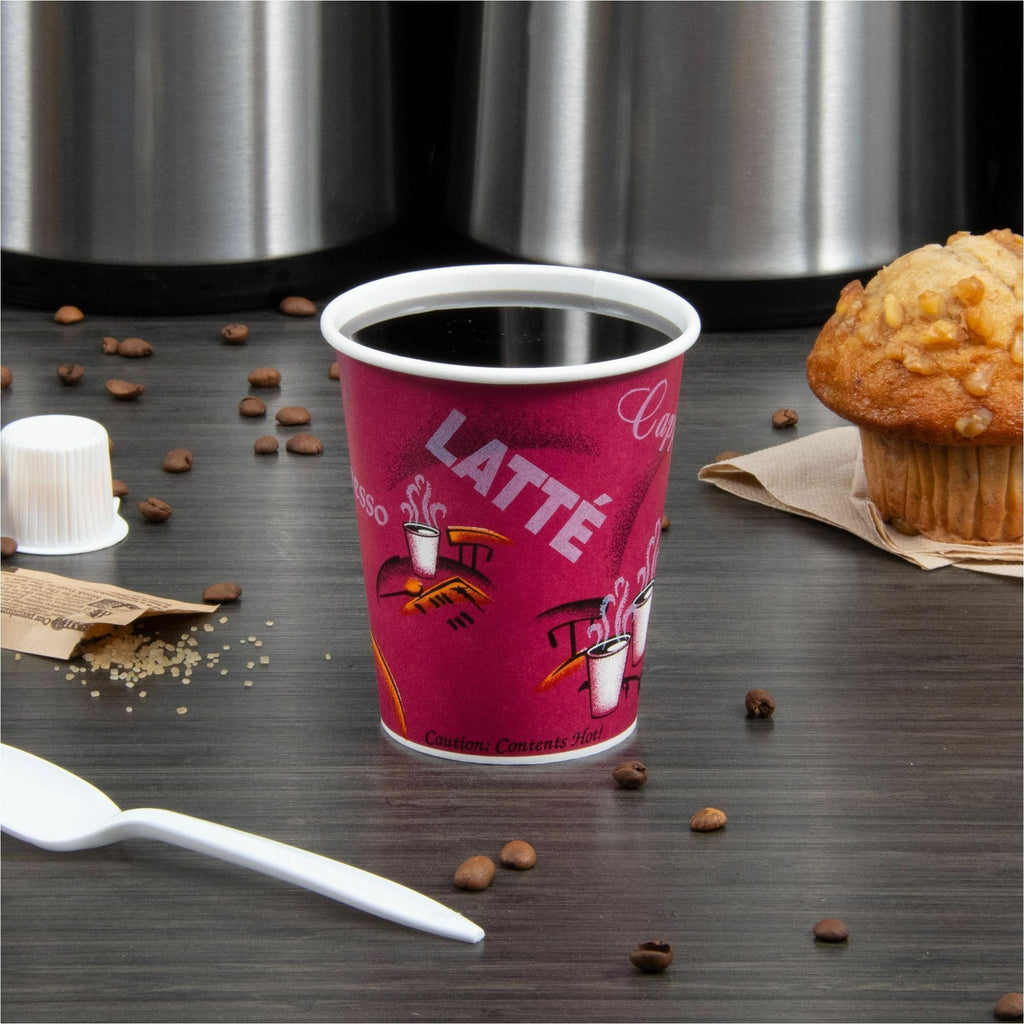 Solo 10 oz Bistro Design Disposable Paper Cups