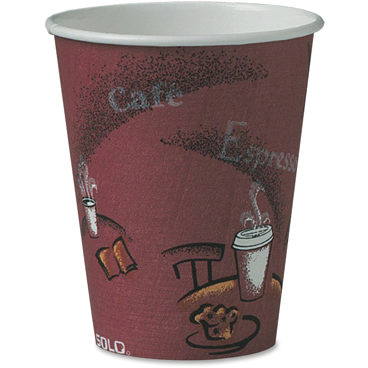 Solo 8 oz Bistro Design Disposable Paper Cups