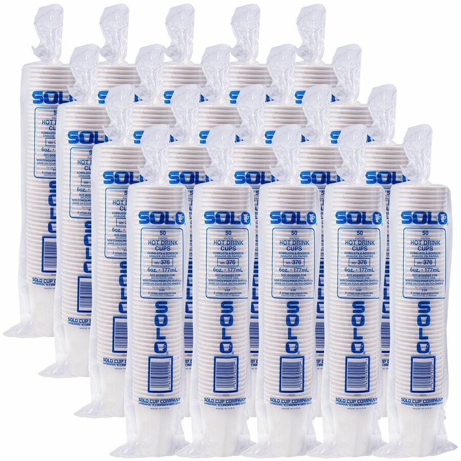 Solo 6 oz Paper Hot Cups