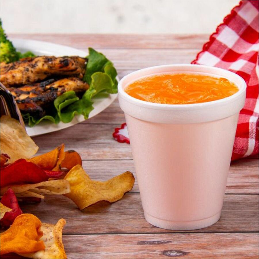 Dart J Cup 8 oz Insulated Foam Cups