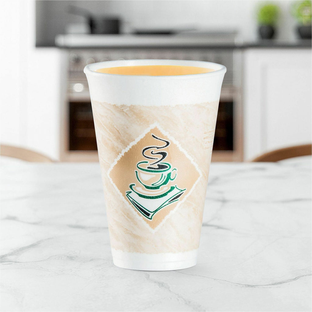 Dart ThermoGlaze 16 oz Design Insulated Foam Cups