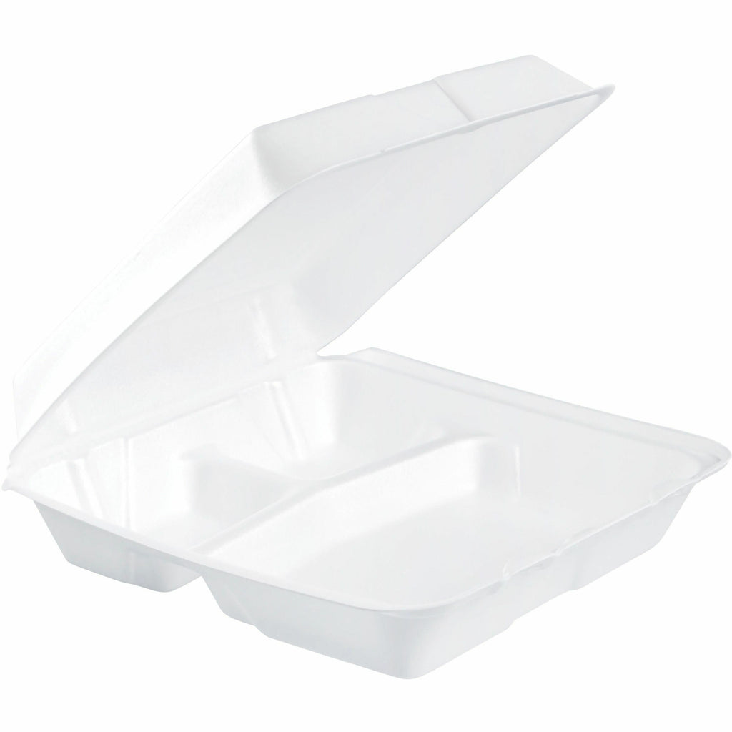 Dart 9-1/2" Triple-Compartment Foam Containers