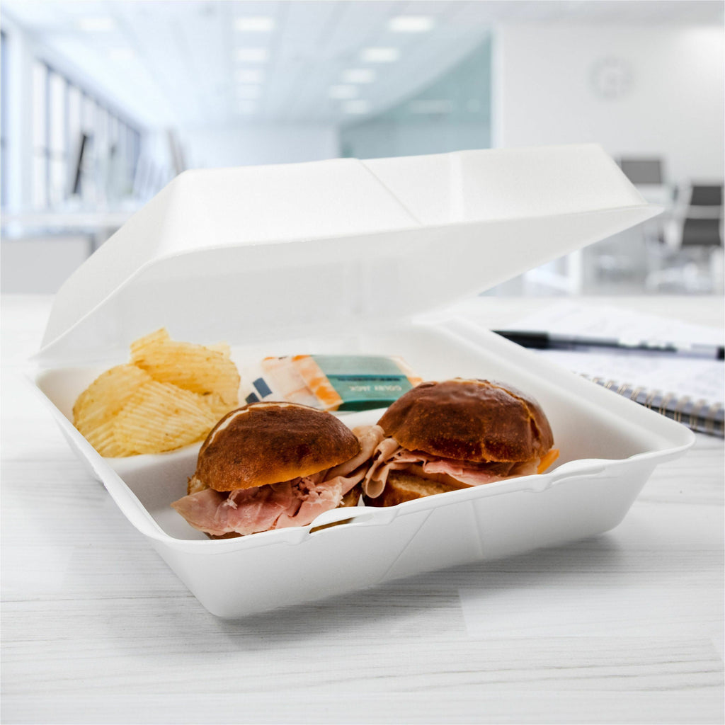 Dart 9-1/2" Triple-Compartment Foam Containers