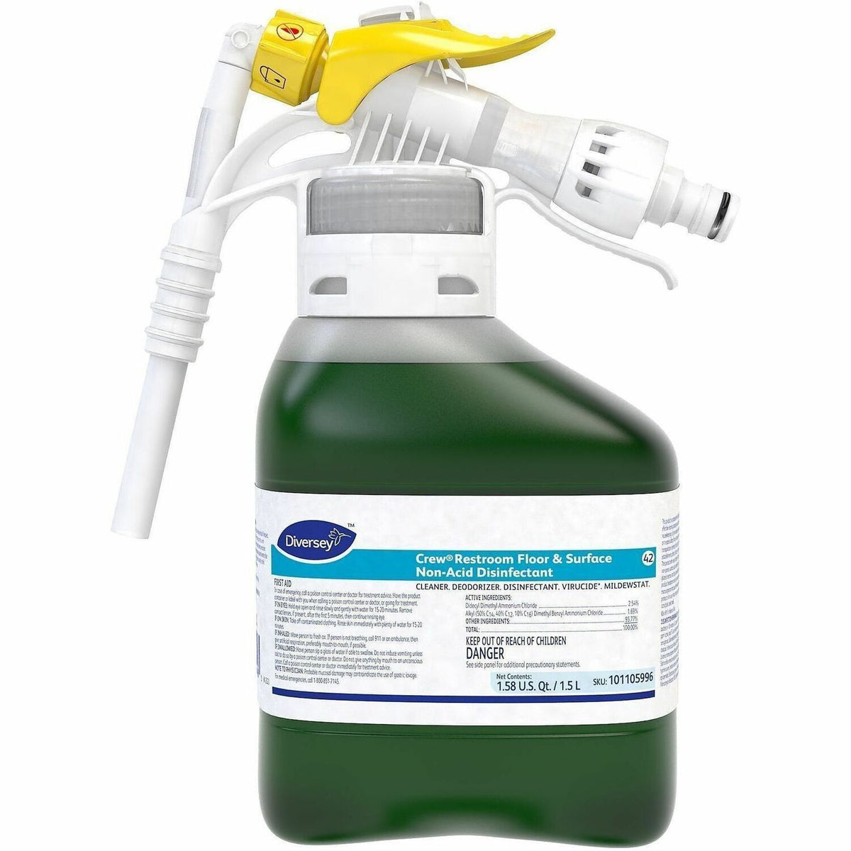 Diversey Crew Restroom Floor & Surface Non-Acid Disinfectant