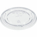 Dart 12-24 oz PET Plastic Straw-Slotted Lid - Clear