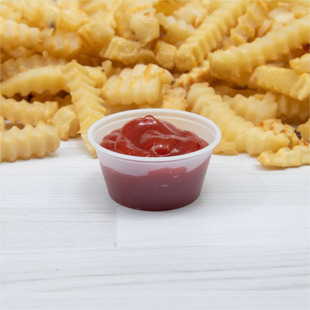 Dart 2 oz PP Plastic Portion Container - Contact Clear