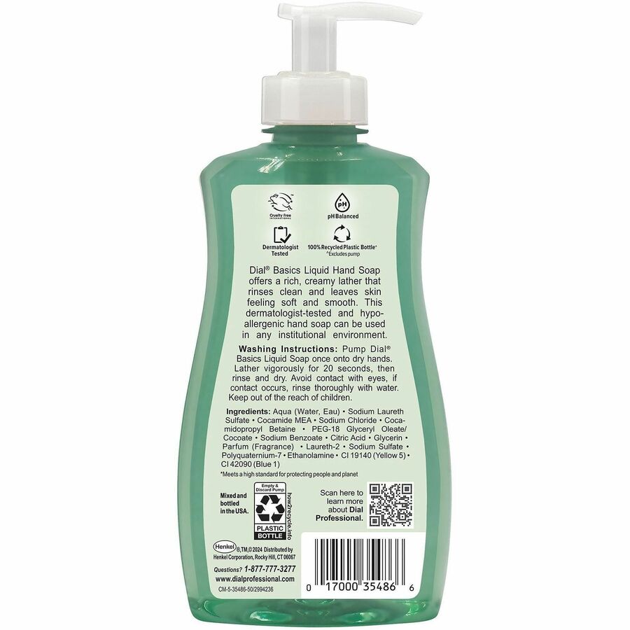 Dial Professional Basics Hypoallergenic Liquid Hand Soap