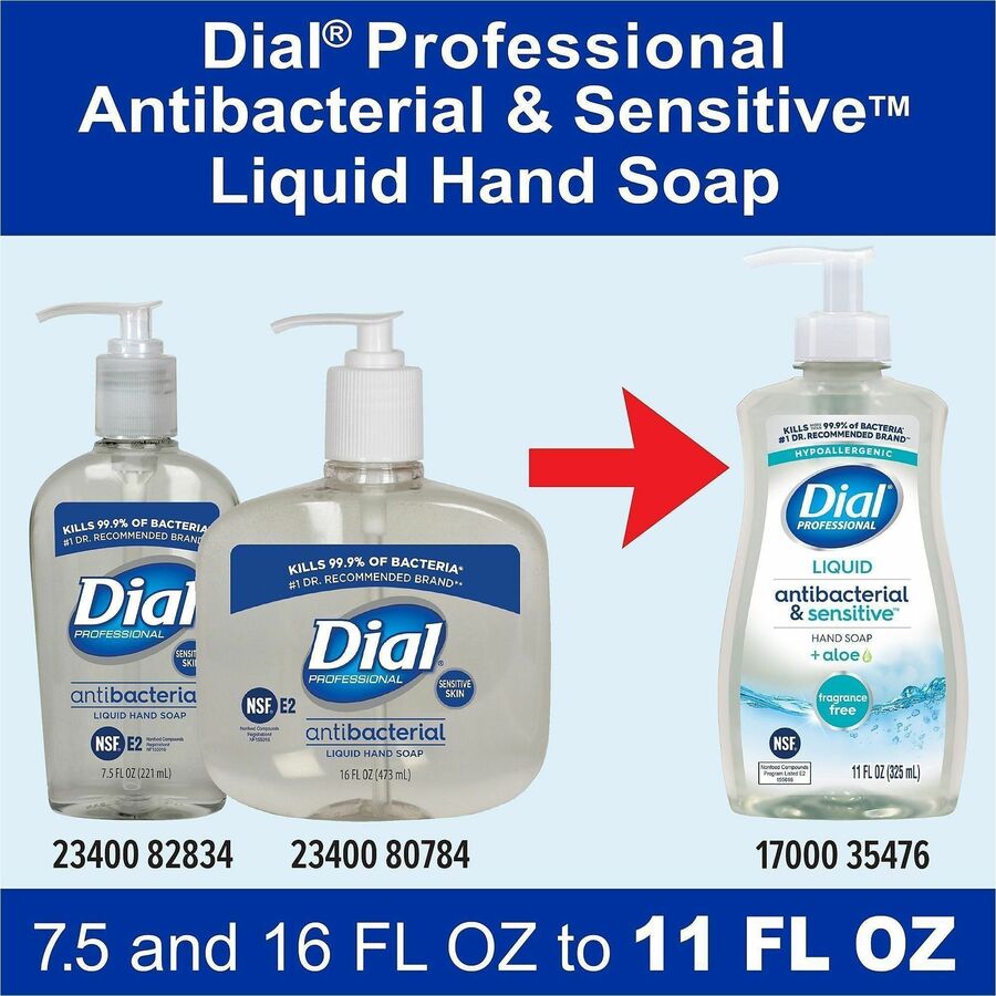 Dial Professional Scent-Free Sensitive Antibac. Hand Soap