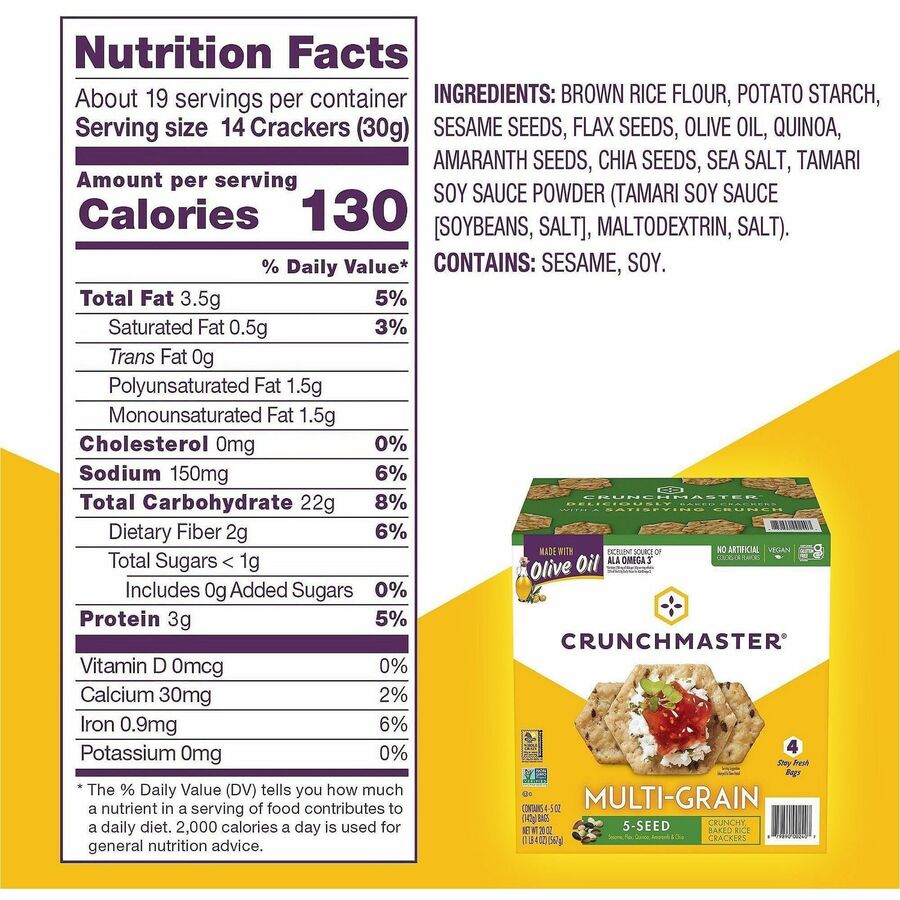 Green Rabbit Crunchmaster MultiGrain Seed Crackers