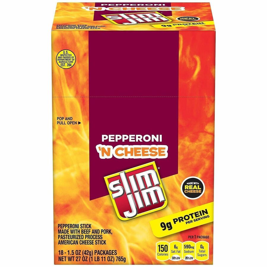 Green Rabbit Slim Jim Pepperoni & Cheese Sticks