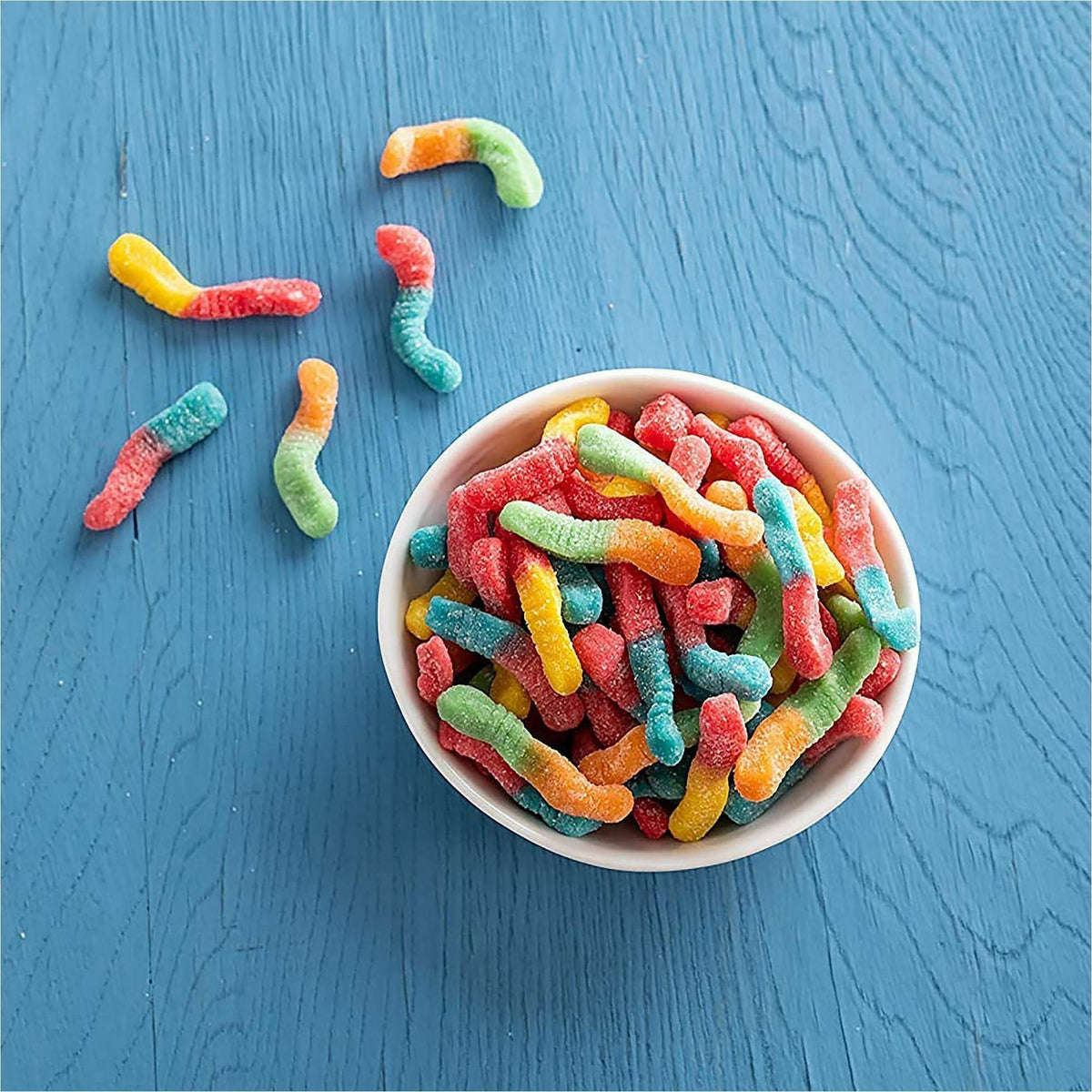 Green Rabbit Sour Brite Crawlers Gummy Worms