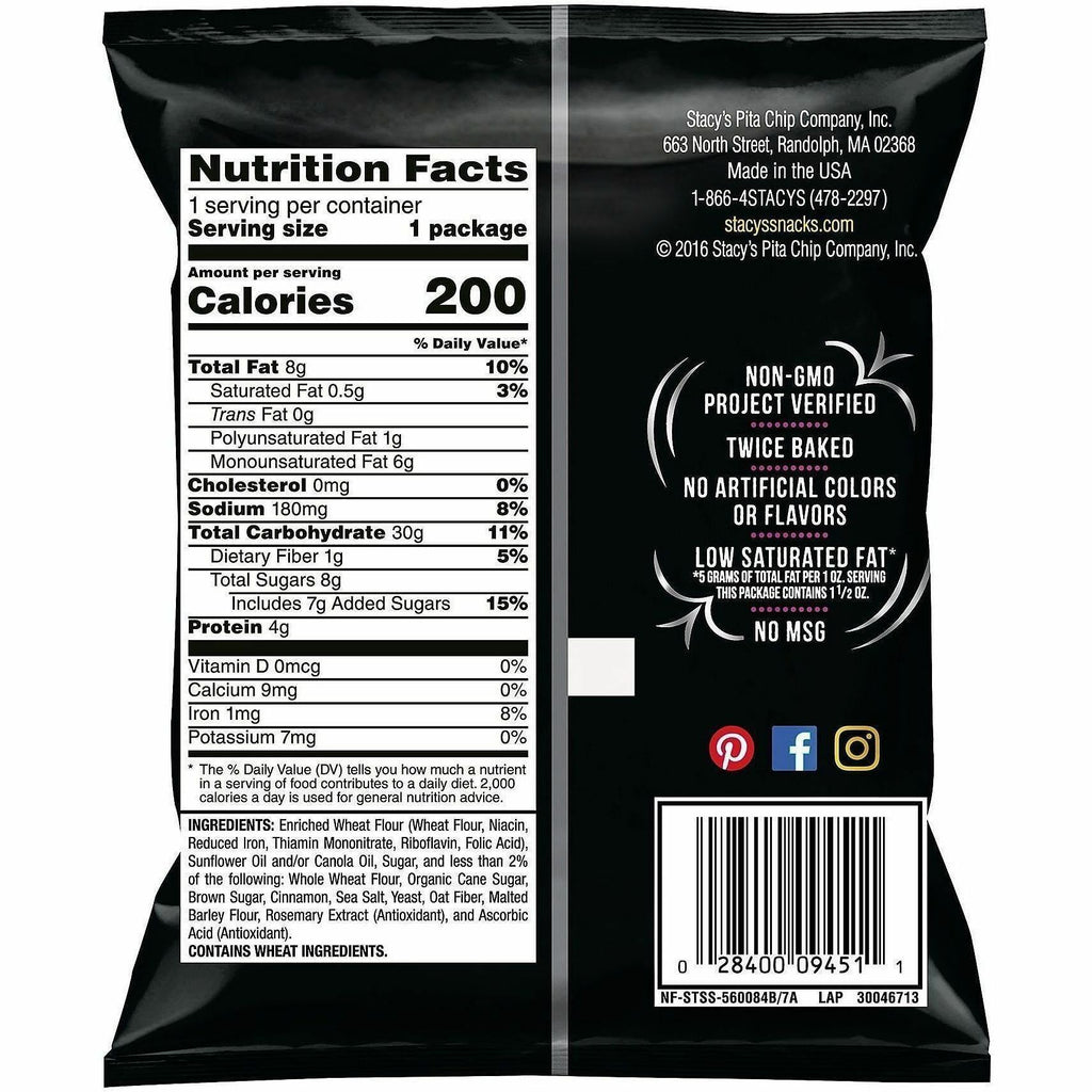 Green Rabbit Stacy's Cinnamon Sugar Pita Chips