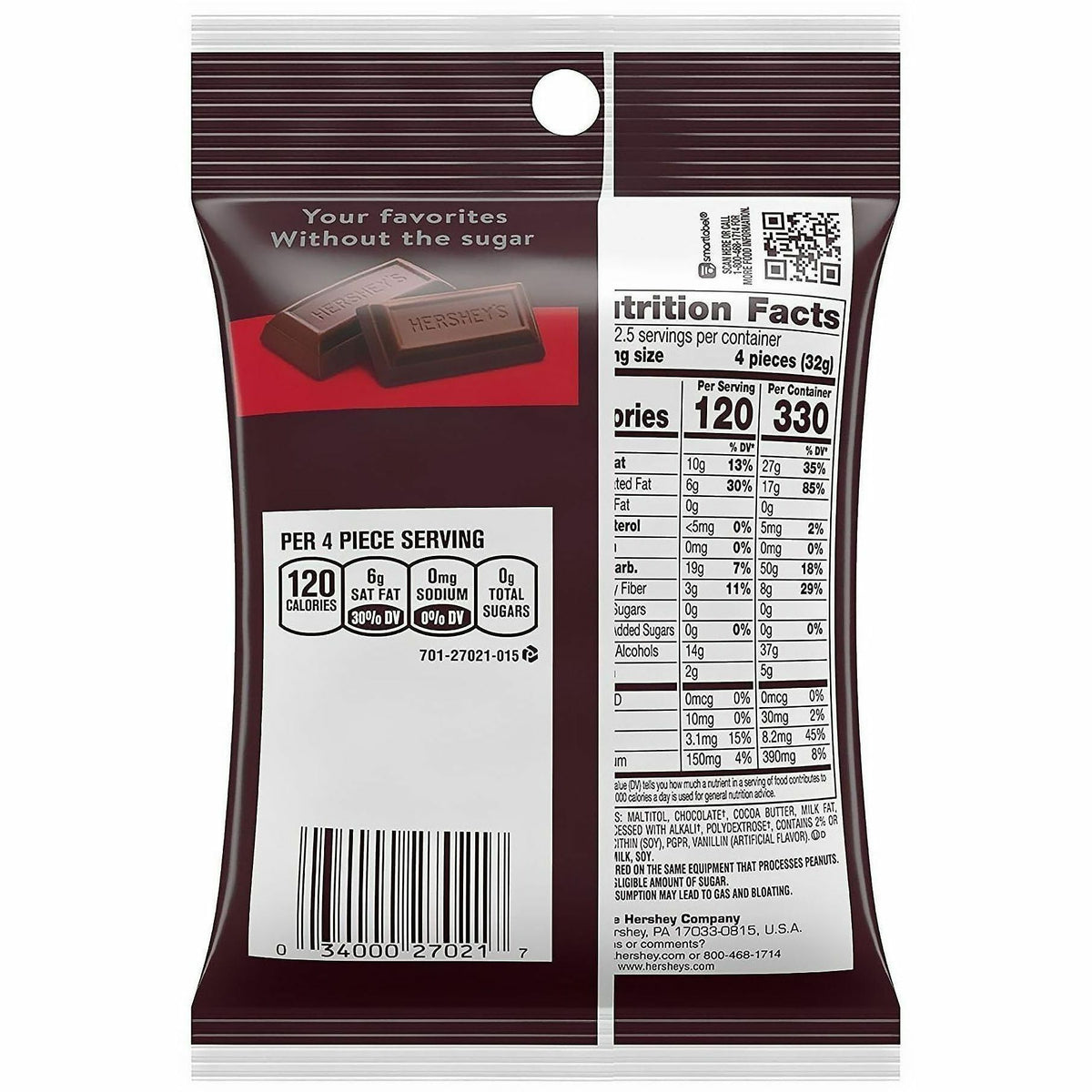 Green Rabbit Hershey's Sugar-Free Dark Chocolates