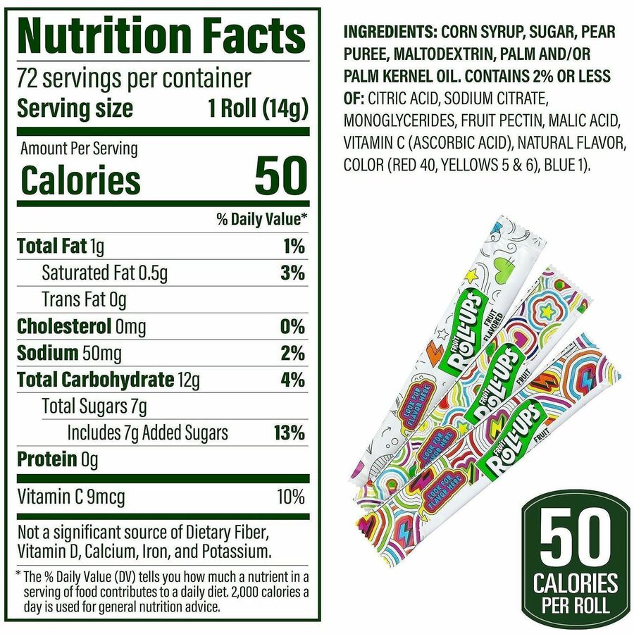 Green Rabbit Fruit Roll-Ups Fruit Snacks