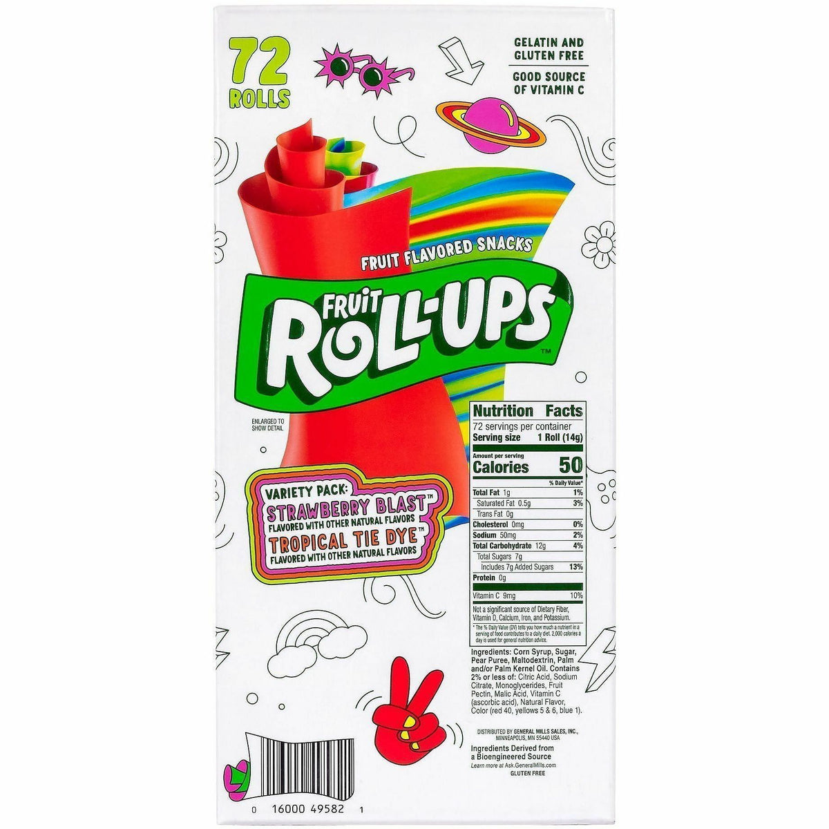Green Rabbit Fruit Roll-Ups Fruit Snacks