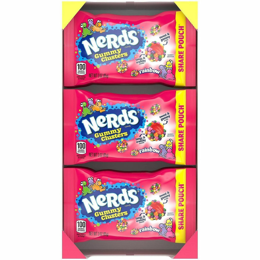 Green Rabbit Nerds Gummy Clusters Rainbow