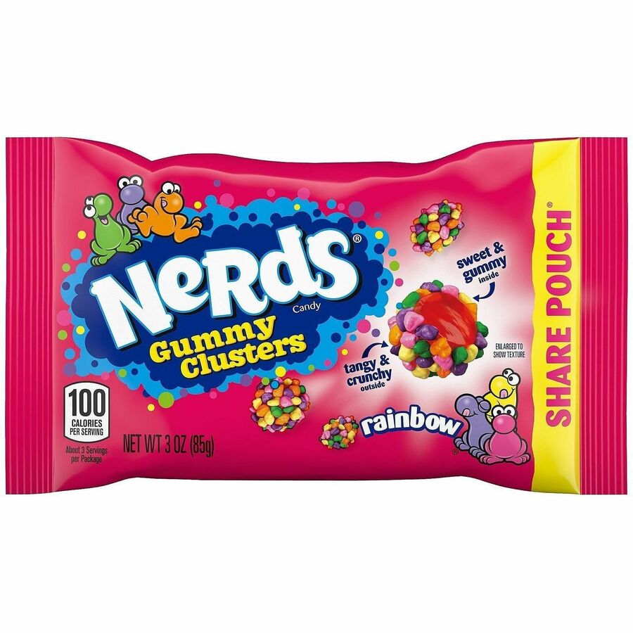 Green Rabbit Nerds Gummy Clusters Rainbow