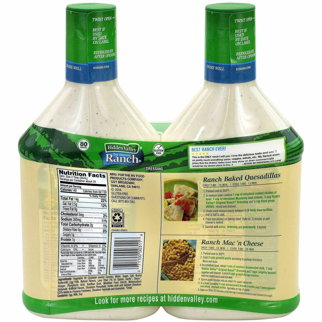 Green Rabbit Hidden Valley Ranch Dressing Original