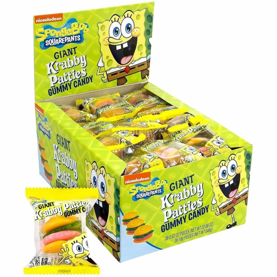 Green Rabbit SpongeBob GIANT Krabby Patty Gummies