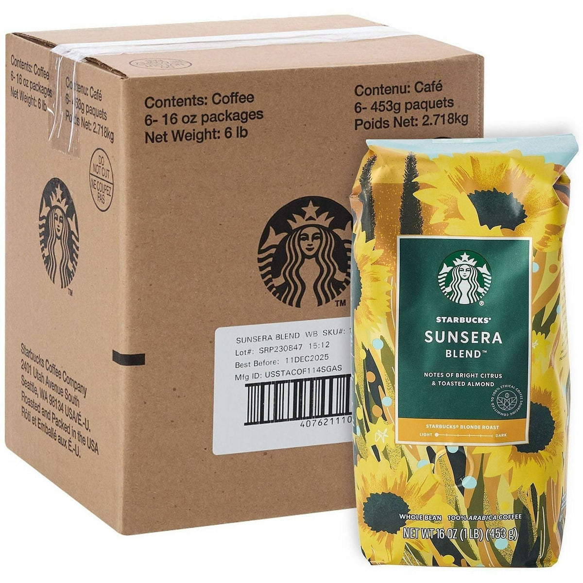Starbucks Sunsera Blend Whole Bean Coffee
