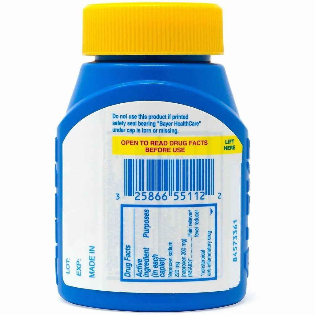 Green Rabbit Aleve Pain Reliever Tablets