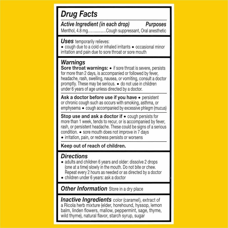 Green Rabbit Ricola Original Herb Cough Drops
