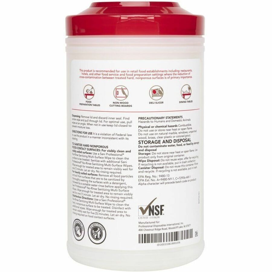 Sani Professional Sanitizing Wipe