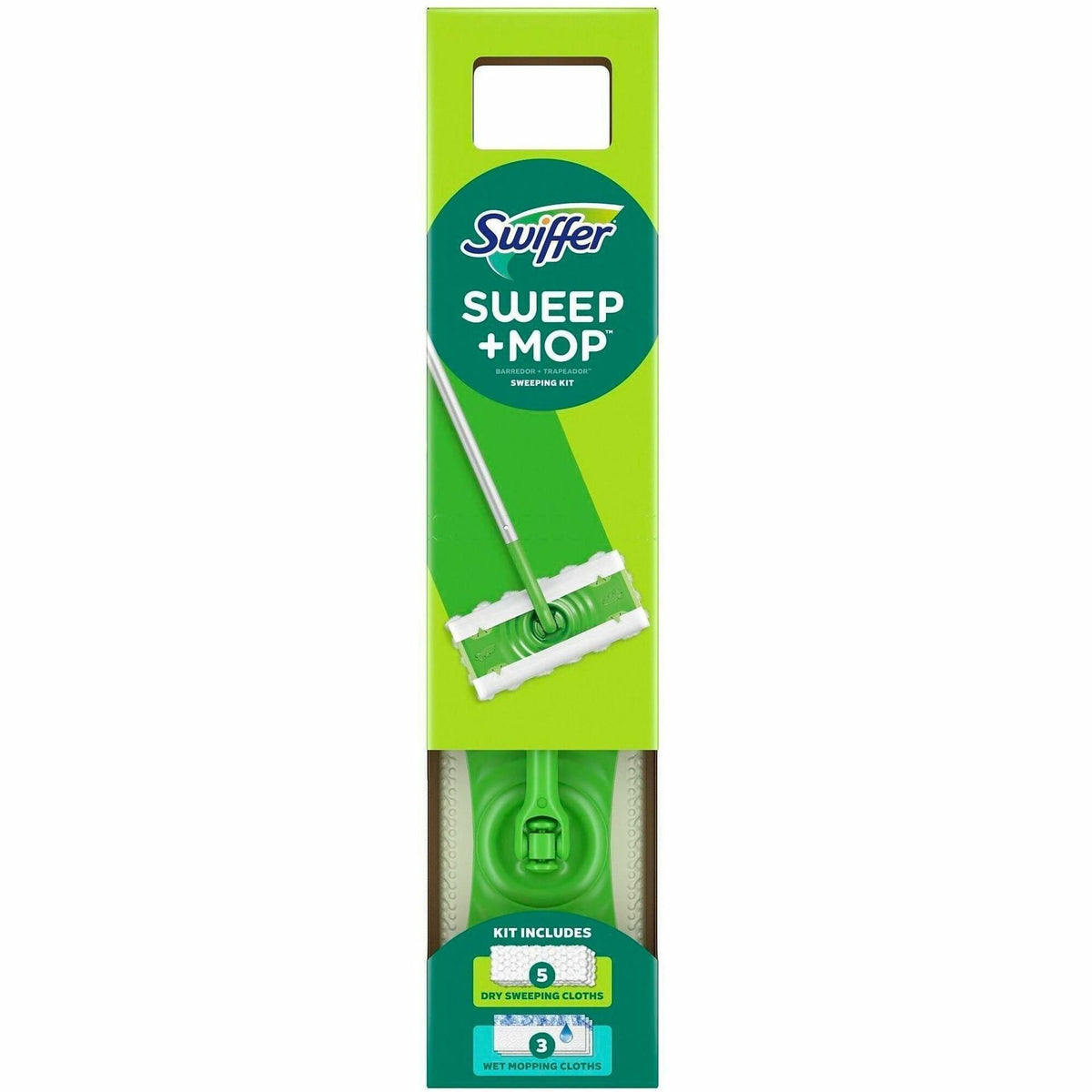 Swiffer Sweep and Mop Deluxe, 2-in-1 Floor Mopping and Sweeping Kit