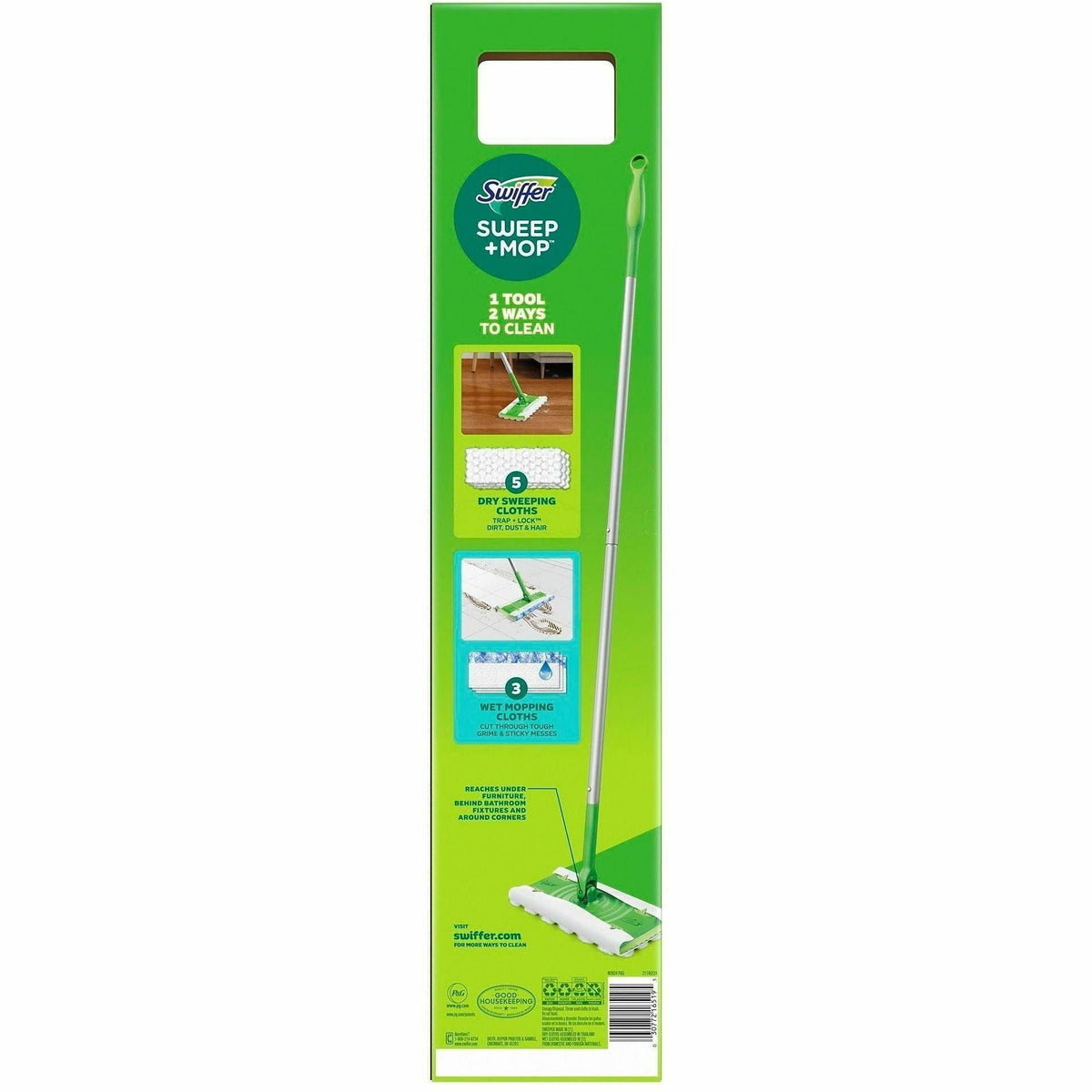 Swiffer Sweep and Mop Deluxe, 2-in-1 Floor Mopping and Sweeping Kit