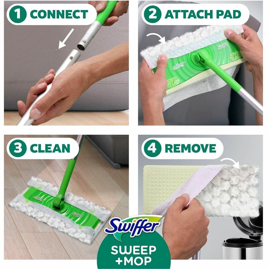 Swiffer Sweep and Mop Deluxe, 2-in-1 Floor Mopping and Sweeping Kit