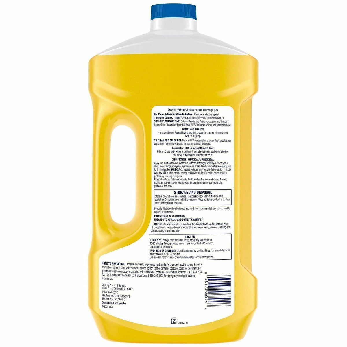 Mr. Clean All Purpose Cleaner, Cleaning Liquid, Lemon