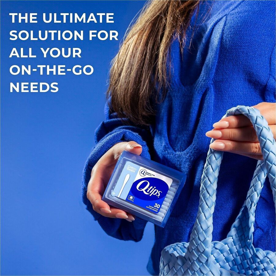 Soapbox Q-tips Original Cotton Swabs Compact Travel Pack