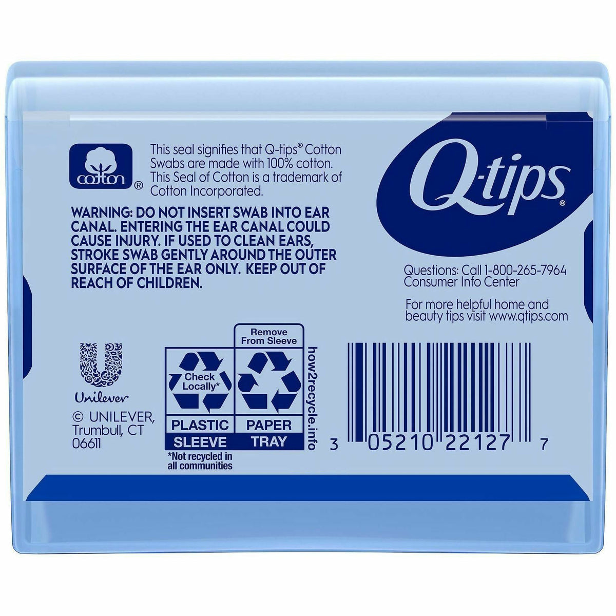 Soapbox Q-tips Original Cotton Swabs Compact Travel Pack