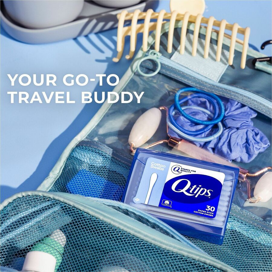 Soapbox Q-tips Original Cotton Swabs Compact Travel Pack