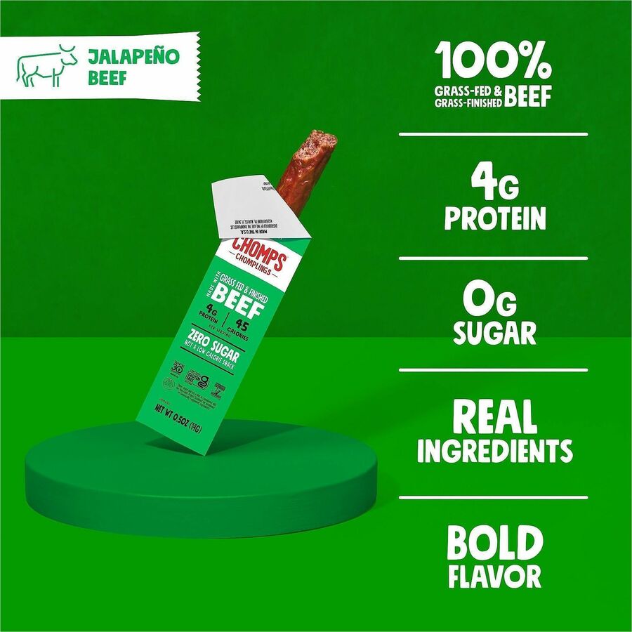CHOMPS Chomplings Jalepeno Beef Jerky Sticks