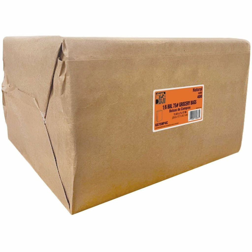 AJM 1/6 BBL #75 Kraft Paper Grocery Sacks