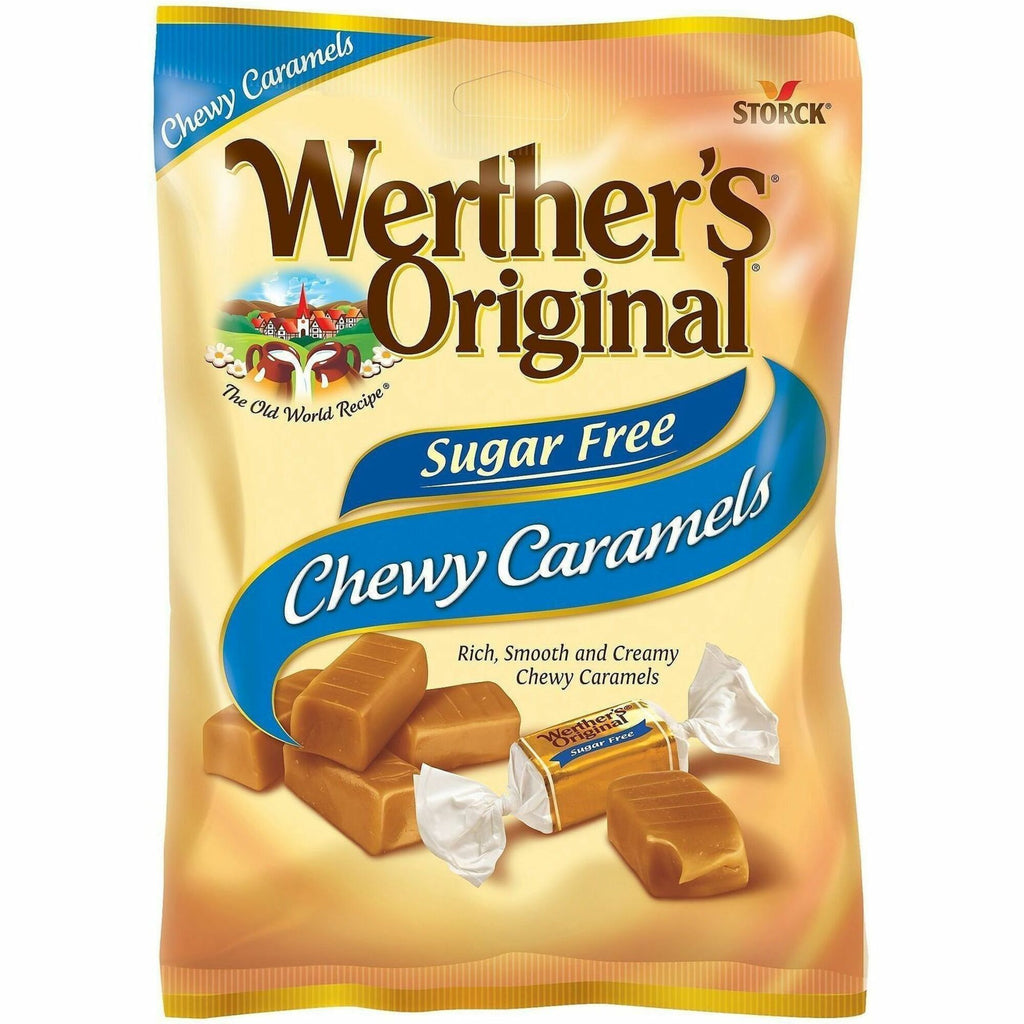 Green Rabbit Werther's Original Sugar-Free Carmel Candies