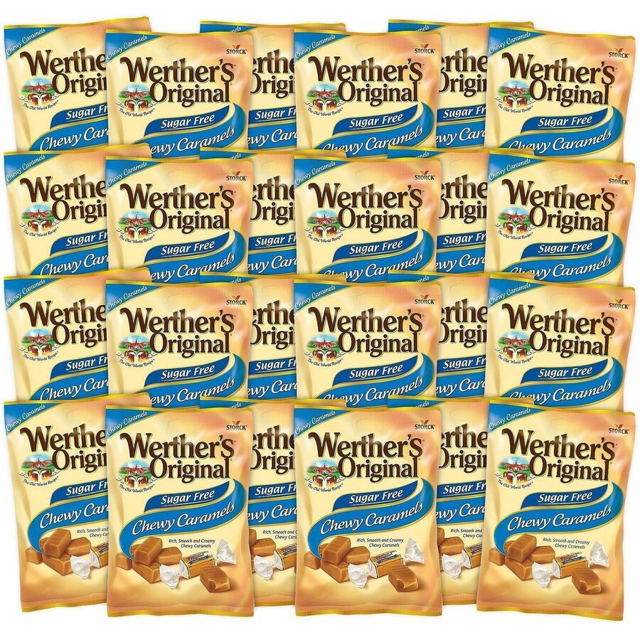Green Rabbit Werther's Original Sugar-Free Carmel Candies