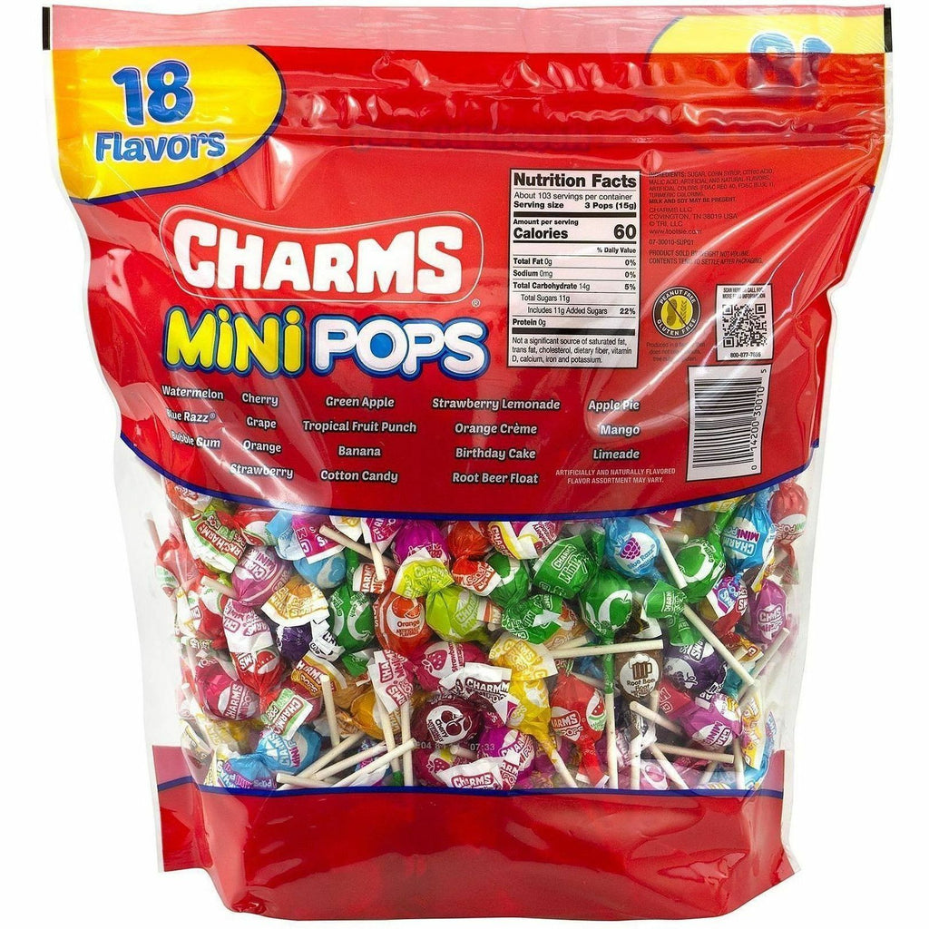 Green Rabbit Charms Mini Blow Pops Lollipops