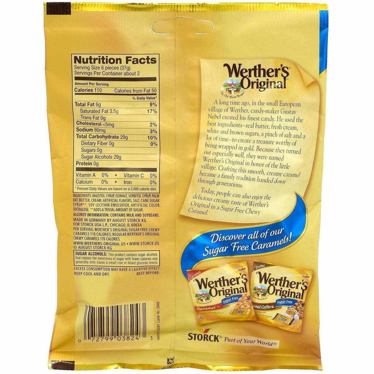 Green Rabbit Werther's Carmel Candies